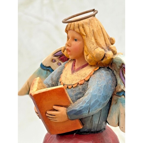 Jim Shore Singing Angel Heartwood Creek 2005 CELEBRATE WITH HARMONY #4002422 11" - Picture 12 of 14